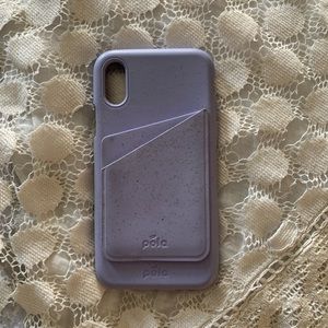 iphone xs compostable pela case with card wallet